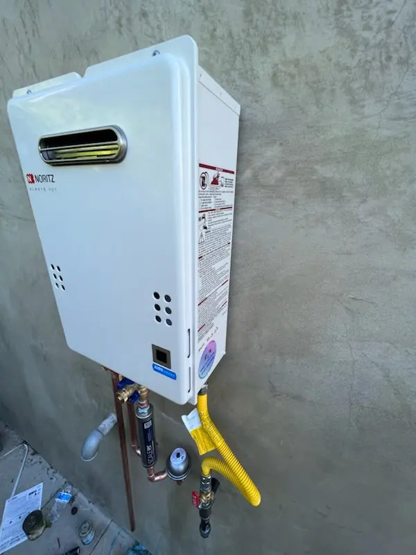 Tankless water heater installation for Rice homes